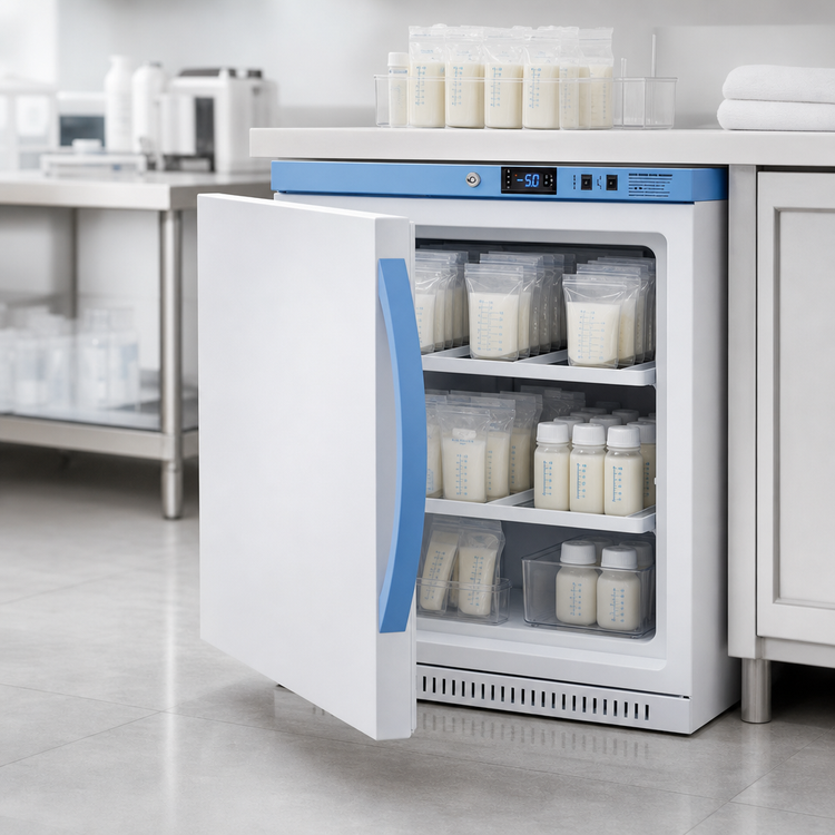 Product image #4 for MOMCUBE™ 3.88 Cu. Ft. Breast Milk Freezer, 23.38-Inch Wide Built-In/Freestanding Undercounter Unit
