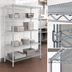 Thumbnail image #3 for EAGLEbrite 4-Tier Stationary Starter Wire Shelving Unit, 48W x 18D x 74H, Zinc Finish