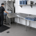 Thumbnail image #3 for Advance Tabco Korner Clean Right-Hand L-Shaped Corner Dish Table, 59 Inch, 16 Gauge 304 Stainless Steel