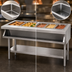 Thumbnail image #3 for Eagle Group SHT2-240-X Electric Sealed Well Hot Food Table with Open Base, 2 Wells, 240V