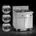 Thumbnail image #3 for Imperial Electric Floor Model Fryer with Built-In Space Saver Filter System, 3 x 50 lb. Tanks