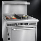 Thumbnail image #3 for Imperial (Middleby) Spec Series IHR-G18-1HT-C 36-Inch Heavy-Duty Gas Range with 18-Inch Griddle, 18-Inch Hot Top & Convection Oven