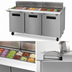 Thumbnail image #3 for Hoshizaki Steelheart 72-Inch Three-Section Mega Top Refrigerator Prep Table with 30-Pan Rail