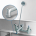 Thumbnail image #3 for T&S Brass B-0665-CR-BSTR Wall-Mount Service Sink Faucet with Vacuum Breaker Hook Nozzle, 9 Inch Spout, Rough Chrome