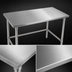 Thumbnail image #3 for John Boos Stallion 60 x 24 Inch 16-Gauge Stainless Steel Flat Top Work Table with Stallion Safety Edge