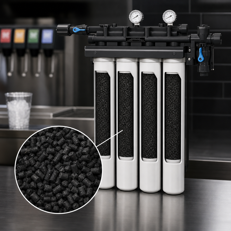 Product image #3 for Everpure QC7I Quad-7CLM+ High-Capacity Quick-Change Fountain Chloramines Reduction System