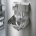 Thumbnail image #3 for Eagle Group Wall-Mount Hand Sink with Electronic-Eye Gooseneck Faucet, Soap & Towel Dispensers, Side Splashes, 304 Stainless Steel