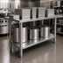 Thumbnail image #3 for Omcan USA 84-Inch x 30-Inch Stainless Steel Work Table with Undershelf