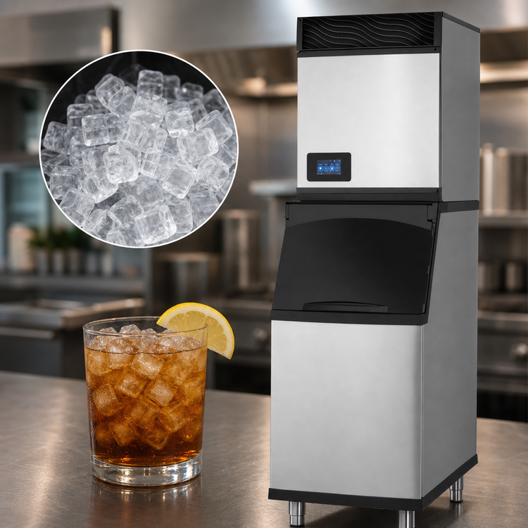 Product image #3 for True Ice Series Self-Contained Air-Cooled Half Dice Cube Ice Maker, 640 lb/Day, 22-Inch Wide