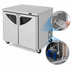 Thumbnail image #3 for Turbo Air Super Deluxe Two-Section Undercounter Freezer, 36-1/4 Inch Wide, 9 Cu. Ft., Rear-Mount, Stainless Steel