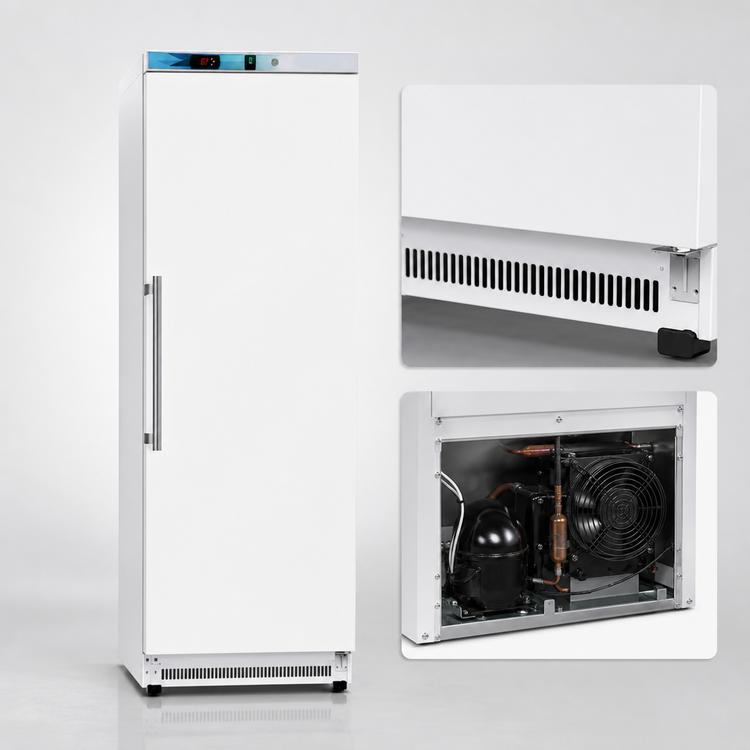 Product image #4 for KoolMore 12 Cu. Ft. White Single-Section Reach-In Refrigerator with Solid Door
