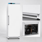 Thumbnail image #4 for Koolmore KM-RMD12WH 12 Cu. Ft. Single-Section Reach-In Refrigerator, White, Solid Door, Bottom-Mount Self-Contained