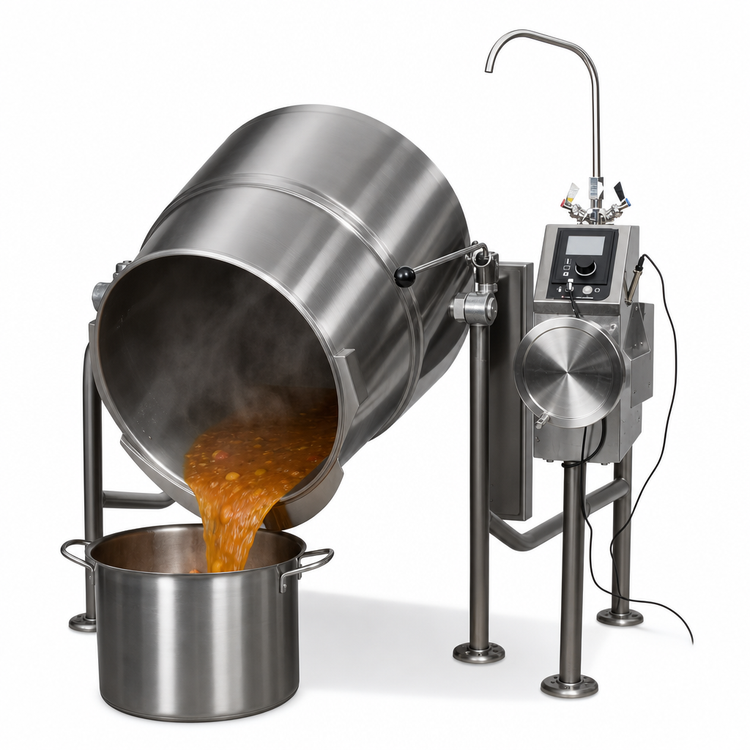 Product image #3 for Cleveland Range KEL40T 40-Gallon Electric Tilting 2/3-Jacket Steam Kettle