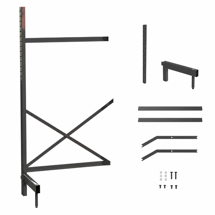 Product image #3 for Metro SmartLever Cantilever Shelving Add-On Kit for 54"W x 24"D Shelves