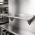 Thumbnail image #3 for Advance Tabco 60-Inch Wall-Mounted Shelf, 12-Inch Deep, 304 Stainless Steel, Satin Finish