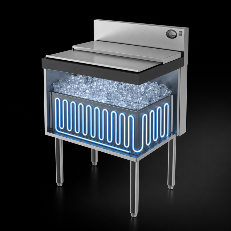 Product image #3 for Top Shelf TSD Series 24-Inch Modular Underbar Ice Bin/Cocktail Unit with Cold Plate