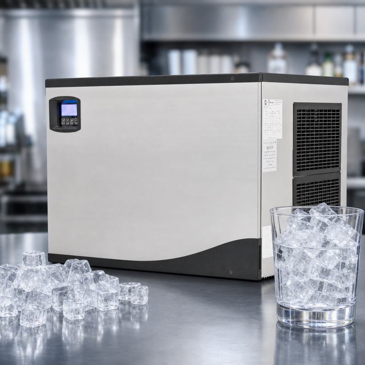 Product image #3 for Maxx Ice 30-Inch Modular Full Dice Cube Air-Cooled Ice Maker, 373 lb./Day, Self-Contained