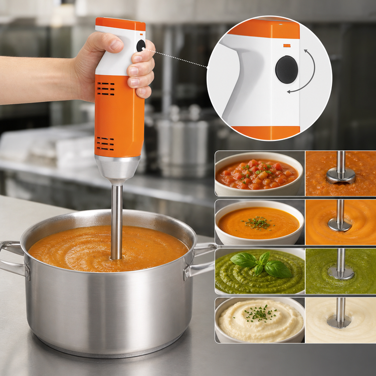 Product image #3 for MiniPro Variable-Speed Hand-Held Immersion Blender with 6.5-Inch Detachable Shaft