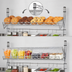 Thumbnail image #3 for 48 Inch x 18 Inch Chrome Reversible Angled Wire Shelf with Hanger Rails