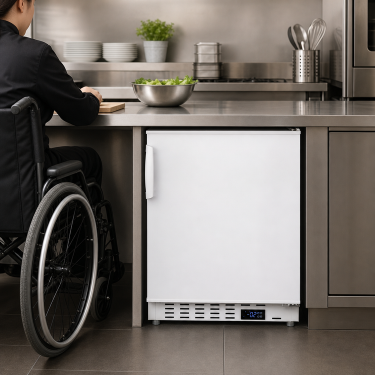 Product image #4 for Summit Commercial ALFZ36 Undercounter Reach-In All-Freezer, 2.68 Cu. Ft., ADA Compliant, White