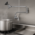 Thumbnail image #3 for Fisher 47300 Splash-Mounted Single Valve Pot Filler Faucet with 18-Inch Double-Joint Spout