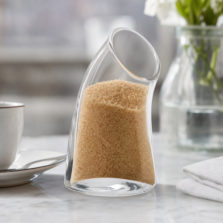 Product image #4 for American Metalcraft Swan Collection 4 oz Clear Glass Tabletop Sugar Holder