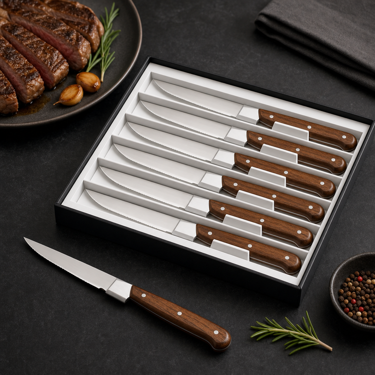 Product image #3 for Victorinox 6-Piece Steak Knife Set with 4-3/4-Inch Spear Point Blades and Wood Handles