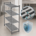 Thumbnail image #3 for Cambro Camshelving Basics Plus 4-Tier Stationary Starter Unit, 21 x 30 x 84 Inches, Vented, Brushed Graphite