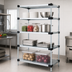 Thumbnail image #3 for Quantum WR86-1436SG Solid Shelving Starter Kit with 4 Solid Shelves, 36 x 12 x 86 Inches