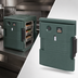 Thumbnail image #4 for Cambro Ultra Pan Carrier Heated Replacement Retrofit Door for UPCH400, 110V, Granite Green