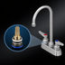 Thumbnail image #3 for T&S Brass B-1140 3-1/2-Inch Deck Mount Manual Workboard Faucet with 5-3/4-Inch Swivel Gooseneck