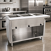 Thumbnail image #3 for Advance Tabco Triumph Supreme Electric 3-Well Hot Food Table with Stainless Steel Top and Cutting Board Shelf, 120V