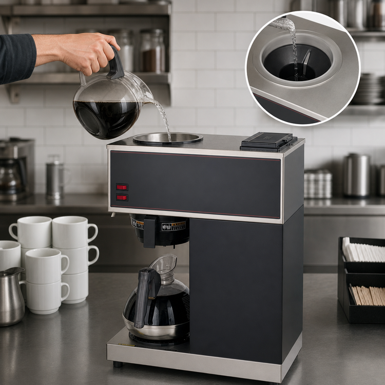 Product image #3 for BUNN VPR Manual Water Fill Pourover Commercial Drip Coffee Brewer with 2 Warmers, 3.8 Gallons Per Hour
