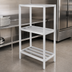 Thumbnail image #3 for Channel Manufacturing 3-Shelf Tubular Aluminum Dunnage Shelving Rack, 48 x 20 x 64 Inches, 2,200 lb. Per Shelf