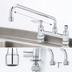 Thumbnail image #3 for T&S Brass Double Pantry Deck-Mount Mixing Faucet with 12-Inch Swing Nozzle