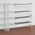 Thumbnail image #3 for Fermostock 4-Tier Polymer Shelving Expansion Kit, 71 Inch H x 47 Inch W x 18 Inch D