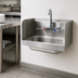 Thumbnail image #3 for Advance Tabco Wall-Mounted Hand Sink with Included Faucet and Wrist Blades, 14