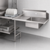 Thumbnail image #3 for John Boos Pro-Bowl Straight Soiled Dishtable with Pre-Rinse Sink Bowl, Right-to-Left, 26 x 30 Inches, 16 Gauge 300 Series Stainless Steel
