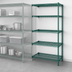 Thumbnail image #3 for Eagle Group Valu-Gard 5-Tier Add-On Wire Shelving Unit, 24 x 21 x 74 Inches, Green Epoxy Finish