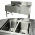 Thumbnail image #3 for Advance Tabco Prestige 48-Inch Two-Compartment Underbar Bar Sink with Dual Drainboards and Deck-Mount Faucet