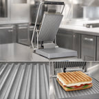 Thumbnail image #3 for Star (Middleby) Pro-Max 2.0 PGT7EA-230V Countertop Sandwich Grill, Grooved Aluminum Plates, Electronic Controls, 230V