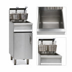 Thumbnail image #3 for Imperial (Middleby) IRF-40-OP Range-Match Gas Open-Pot Fryer, 40 lb, Thermostatic, Stainless Steel