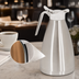 Thumbnail image #3 for 32 oz Double-Wall Insulated Stainless Steel Coffee Pot with Lid