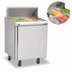 Thumbnail image #4 for Delfield Mega Top 27-Inch Wide Single-Section Refrigerated Prep Table with 9 1/6-Size Pan Top