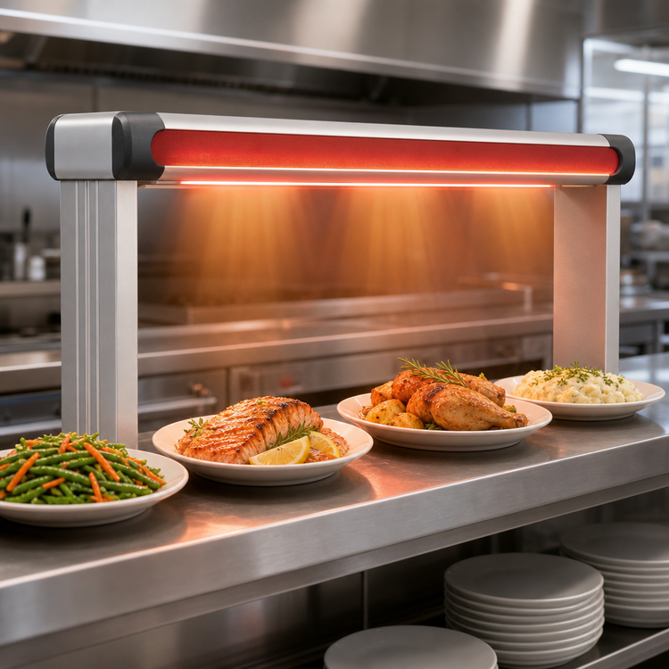 Product image #3 for Hatco Glo-Ray Designer Unlighted Infrared Strip Heater, 51-1/2-Inch, Single, Aluminum, 800 Watts