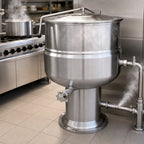 Thumbnail image #3 for Crown DP-80 80 Gallon Direct Steam Stationary Kettle with 2/3 Jacket