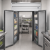 Thumbnail image #3 for Beverage-Air P-Series Two-Section Roll-Thru Freezer, 78.5 Cu. Ft., Top-Mount Self-Contained, Standard-Depth, Stainless Steel