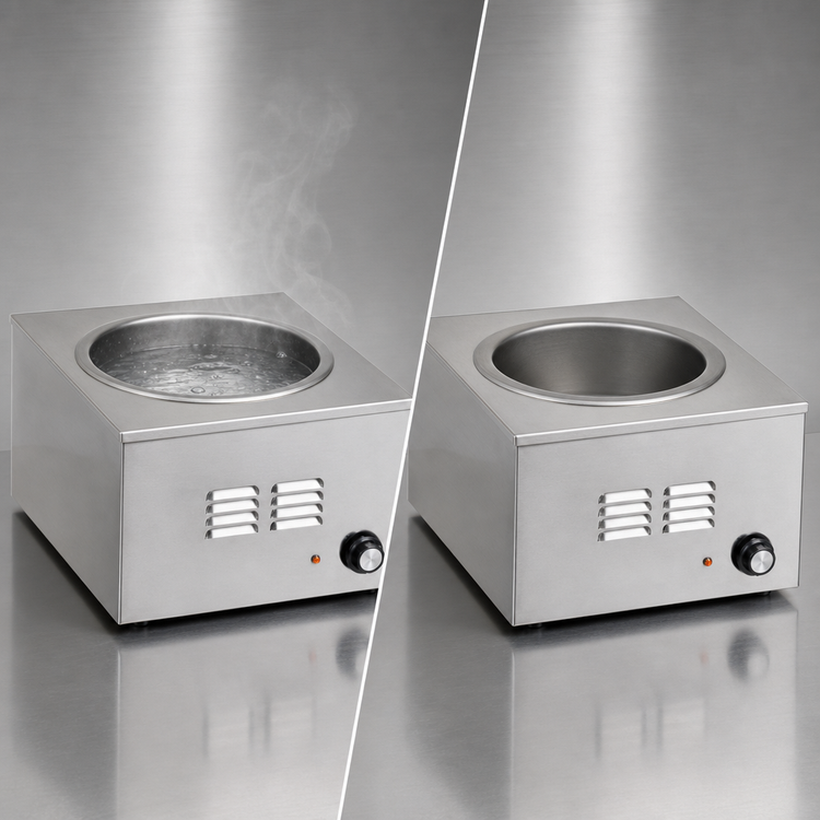 Product image #3 for RedHots Countertop Electric Food Warmer with 11-Qt Round Pan, Wet/Dry Operation, Infinite Control, 208V