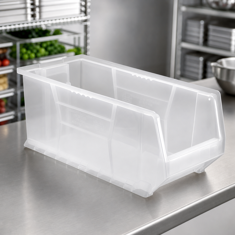 Product image #4 for Quantum Hulk 24-Inch Clear Stackable Polypropylene Storage Bin