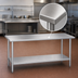 Thumbnail image #3 for Duke Stainless Steel Work Table with Undershelf, 84 x 36 x 36 Inches, No Backsplash